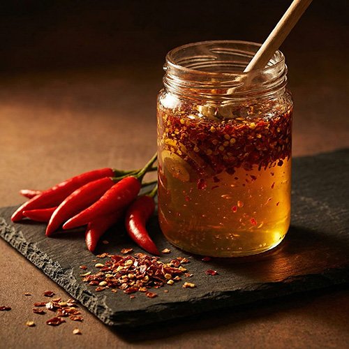 Hot Pepper Infused Honey