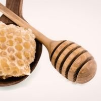 ORGANIC WOODEN HONEY DIPPER SET