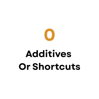 Raw means raw in our products. No exceptions.